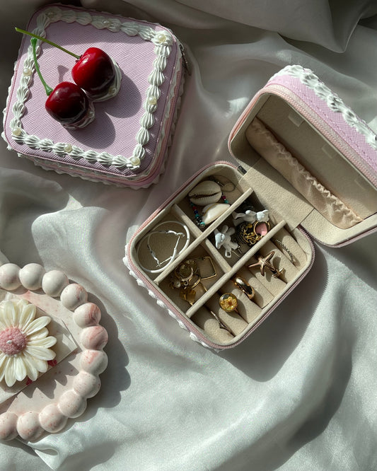 Double Cherry Cake Jewellery Box.